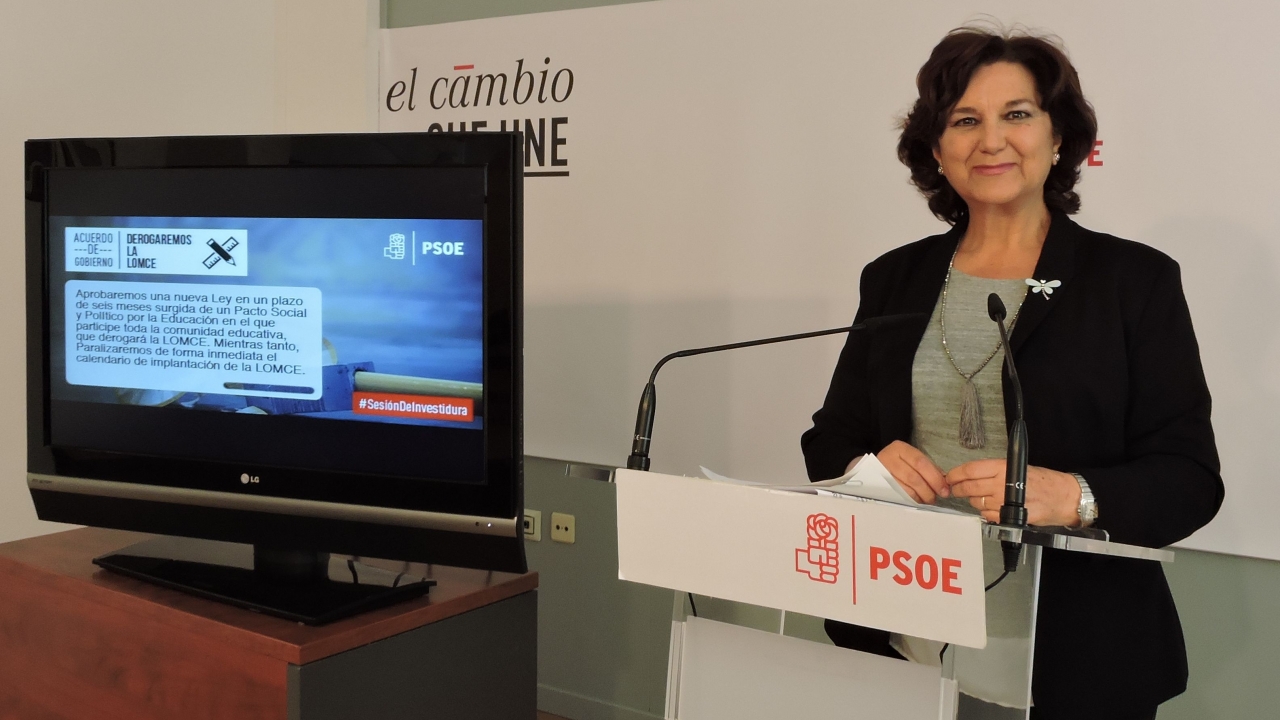 El PSOE pide la paralización de la Lomce en la primera sesión del Senado de esta legislatura