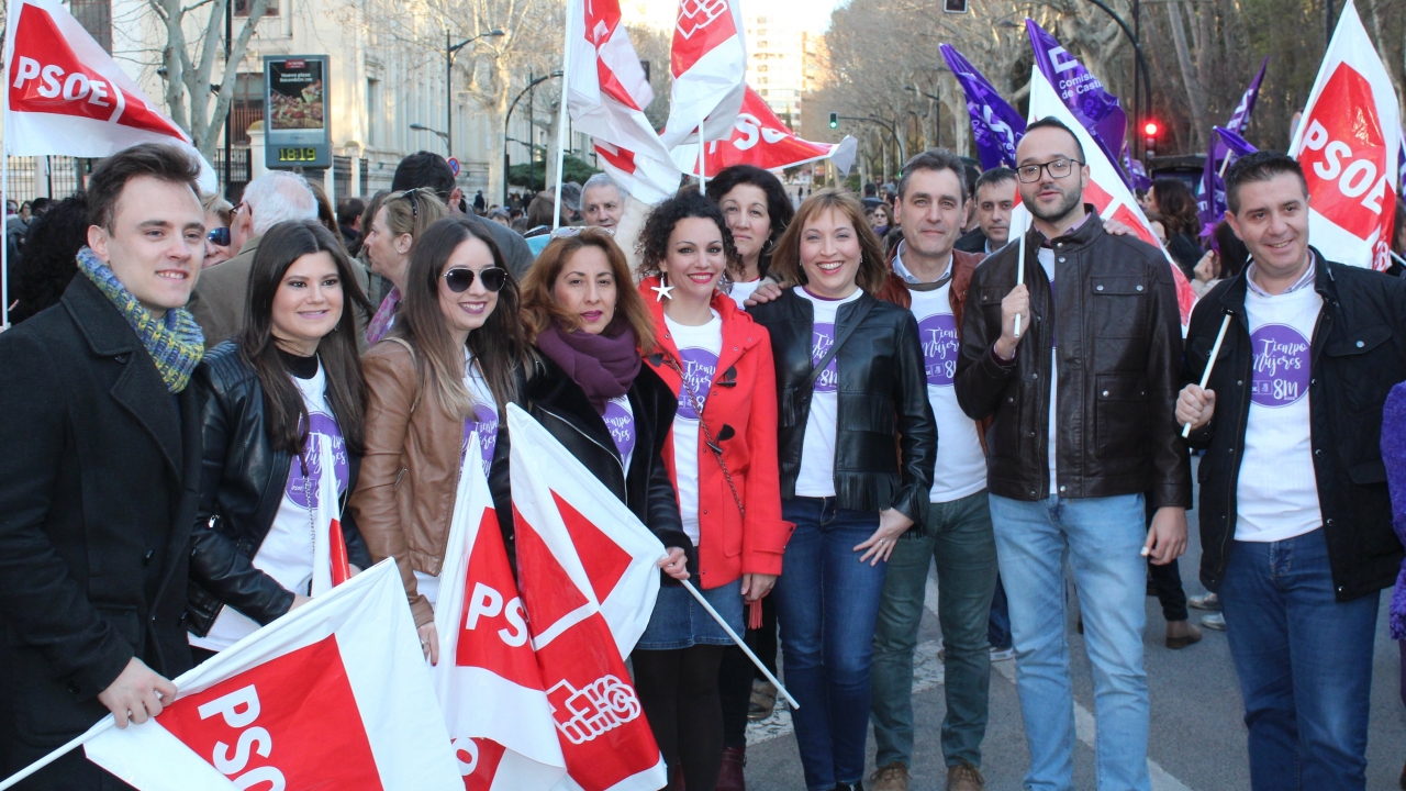 El PSOE de Albacete demuestra su compromiso con el espíritu del 8-M y con el colectivo feminista