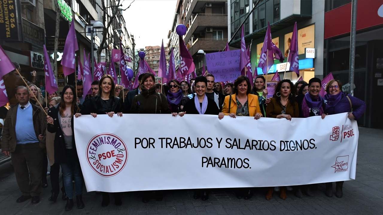 El PSOE provincial de Ciudad Real se une al movimiento feminista de la capital