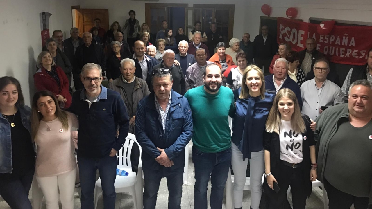 El PSOE defiende en Villamayor de Calatrava el desarrollo del mundo rural y los derechos de los vecinos y vecinas que viven en él