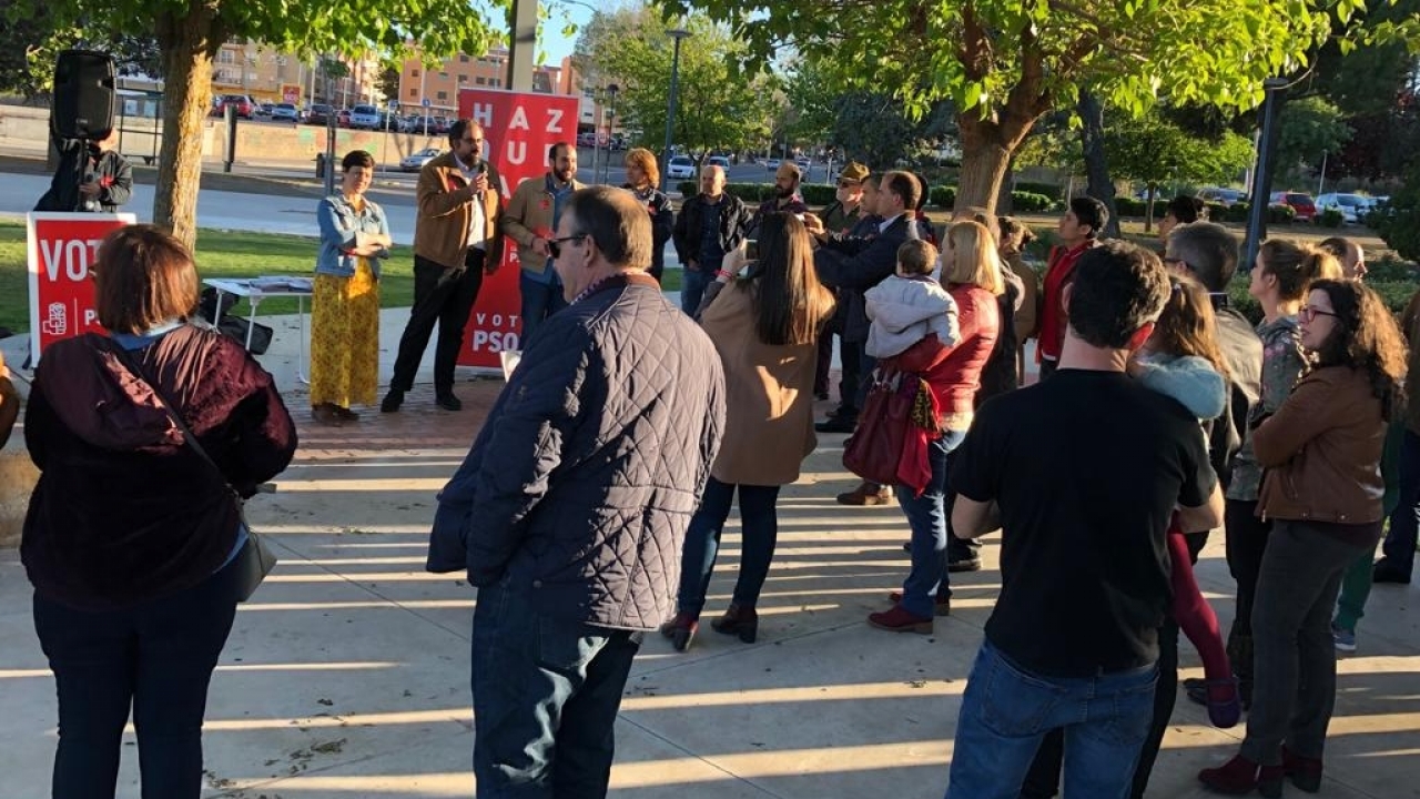 El PSOE cierra campaña en Ciudad Real capital haciendo balance de las políticas sociales puestas en marcha por Pedro Sánchez