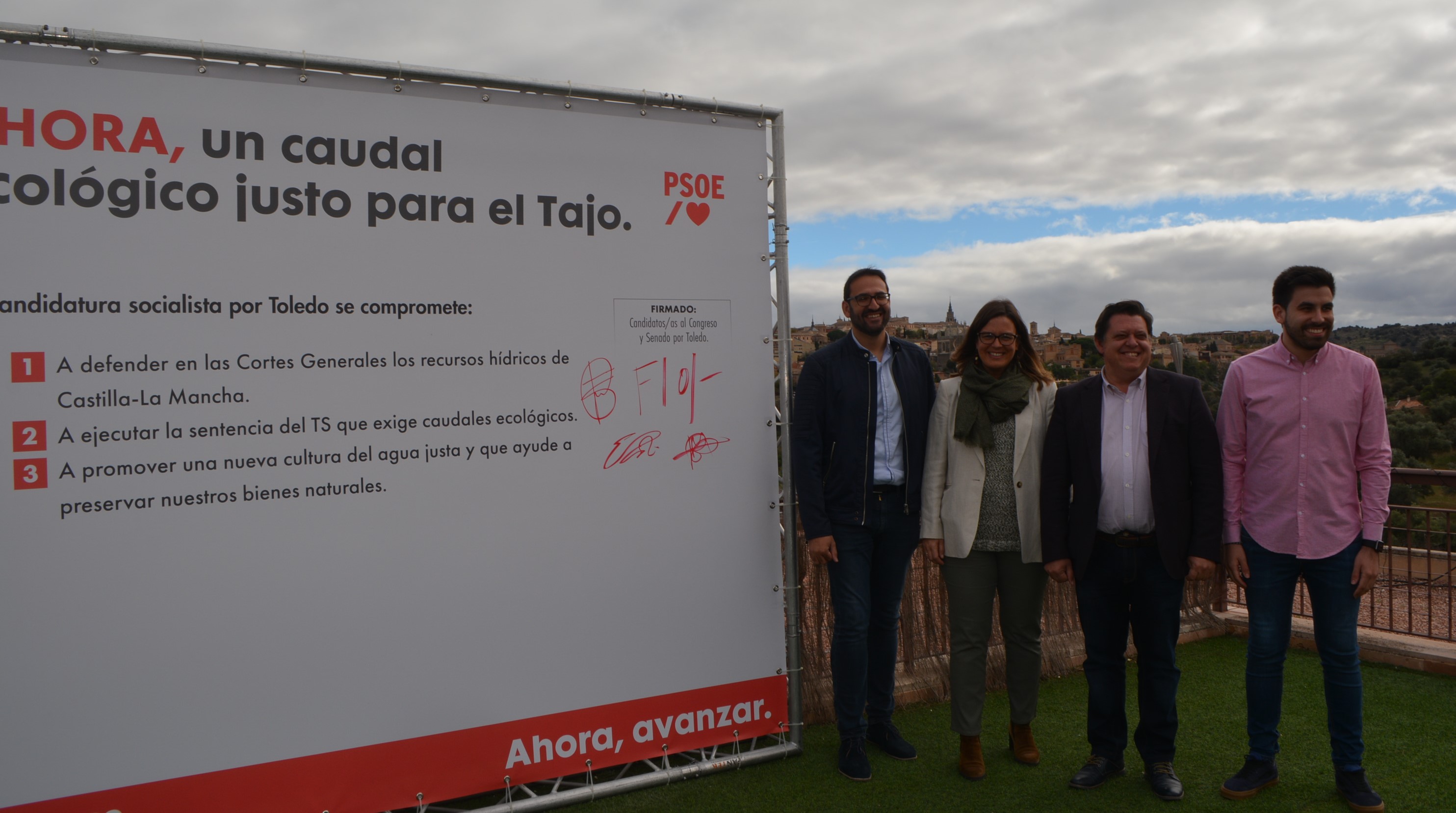 Los candidatos toledanos del PSOE se comprometen a recuperar el Tajo y acelerar el cambio en la política de agua