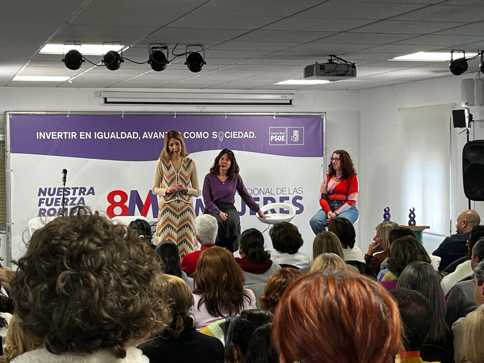 El PSOE reivindica en Ciudad Real que es el único partido centrado en un feminismo inclusivo capaz de superar estereotipos y brechas