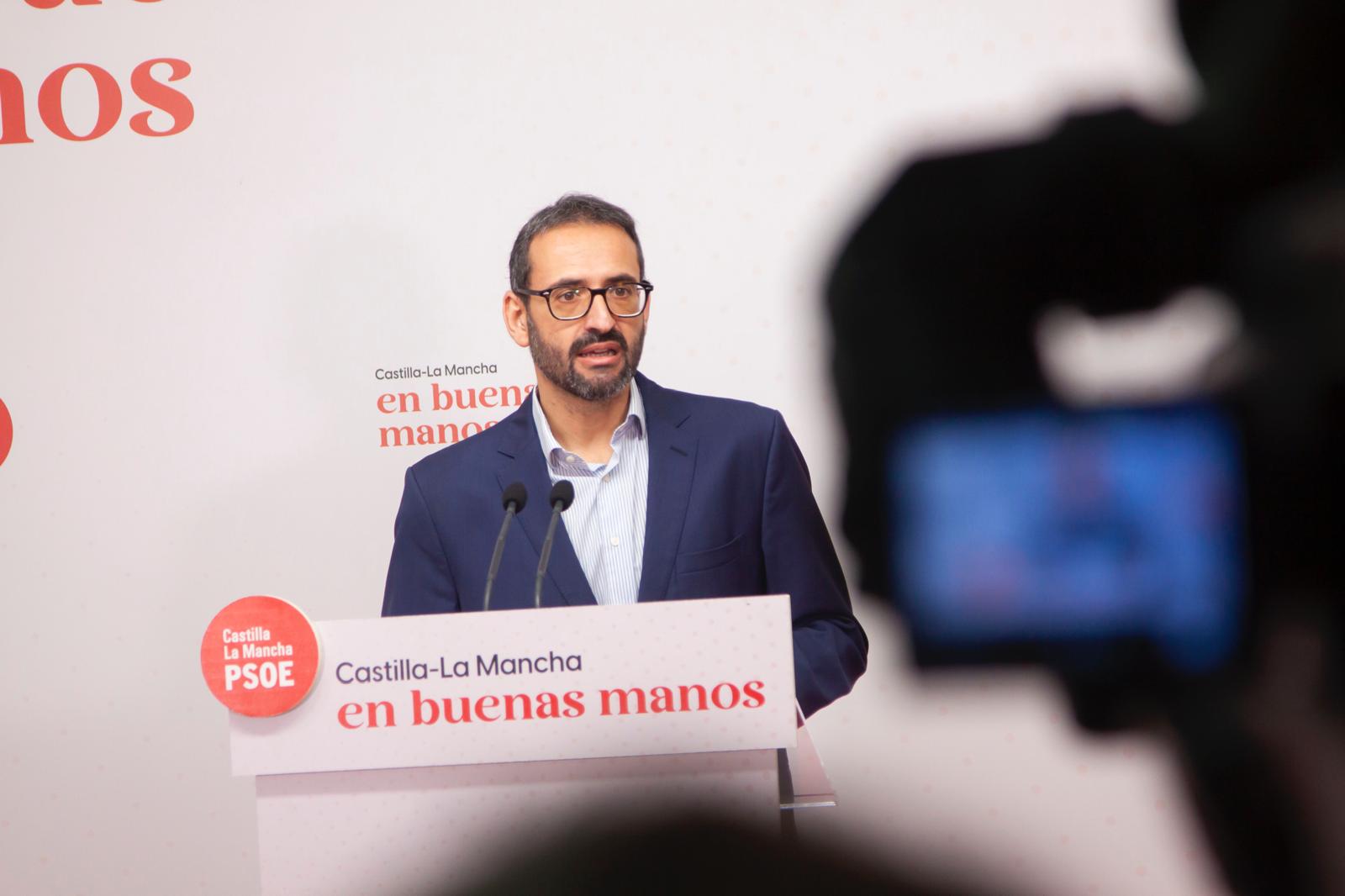 Gutiérrez critica a Núñez por “caminar con los pies en el techo” viendo realidades que no coinciden con las de Castilla-La Mancha